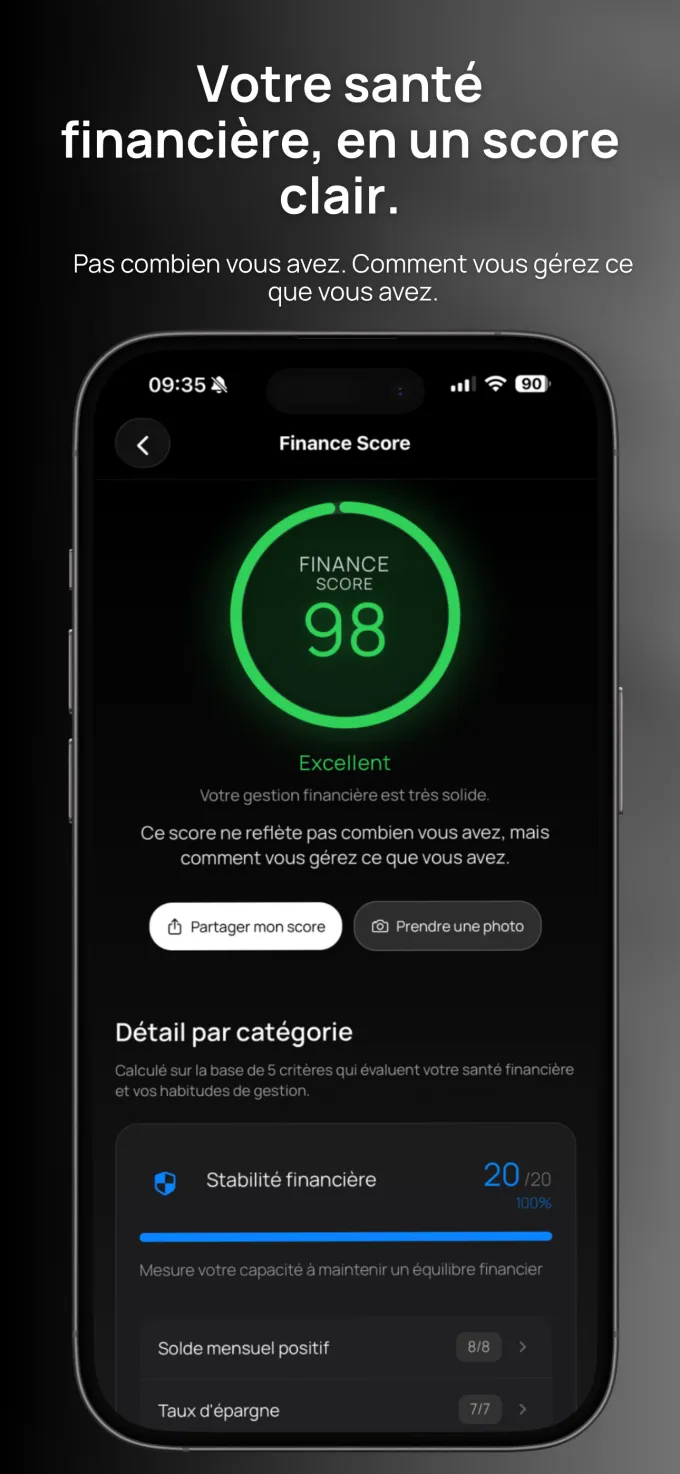 Vista Score — Votre santé financière